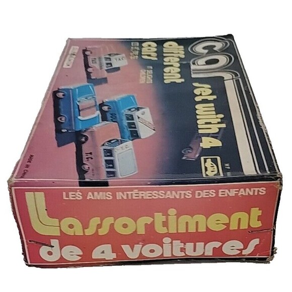 COLLECTIBLE Tin Friction  FORD & CHEVROLET EMERGENCY & TAXI Toy CAR SET MF-946 - Picture 6 of 9